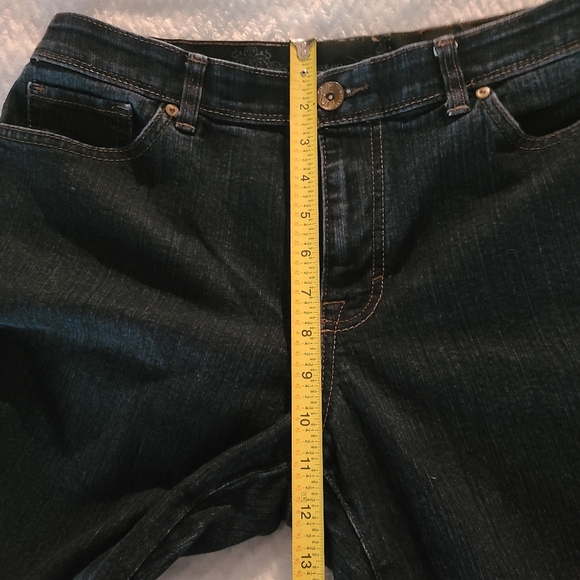 STYLE & Co Jeans Straight leg Medium Wash Denim Stretch 14P Petite - Picture 5 of 8